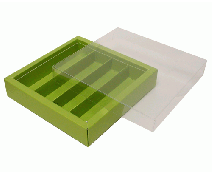 Windowbox maxi 145x145x33mm divider included kiwi green 