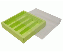 Windowbox maxi 145x145x33mm divider included pistache 
