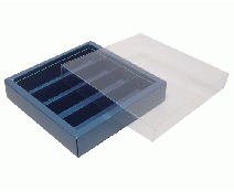 Windowbox maxi 145x145x33mm divider included seablue 
