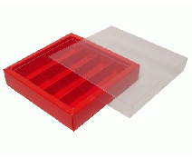 Windowbox maxi 145x145x33mm divider included strawberry 