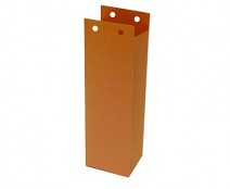 Hoog zakje open 50x40x155mm orange