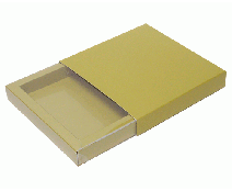 Windowbox mini with sleeve 105x105x18mm almond 
