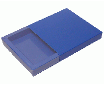 Windowbox mini with sleeve 105x105x18mm ocean blue 