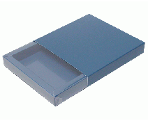 Windowbox mini with sleeve 105x105x18mm seablue 