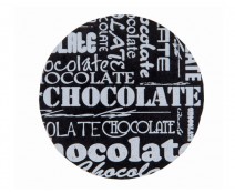 label chocolat black D30mm rol/500st