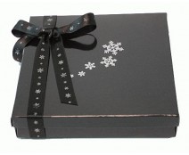 Flatbox Icestars 175x175x24mm Noir Laqué