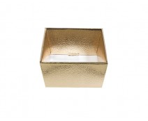 Basket square small 170x170x80mm shiny gold