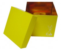 Cubebox Bunny L130xW130x115mm Jaune laqué