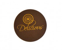 Delicious label brown with copper 500pcs
