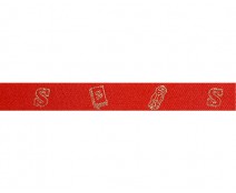 DoubleFaceSatin sint figures red/gold
