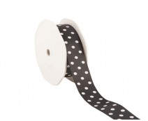 Ribbon dots 23mm/20mtr. col.09 black