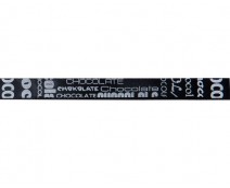 SingleFaceSatin chocolat 15mm/100mt black