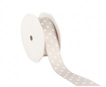 Ribbon dots 23mm/20mtr. col.05 light grey