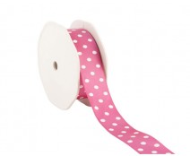Ribbon dots 23mm/20mtr. col.55 fuchsia