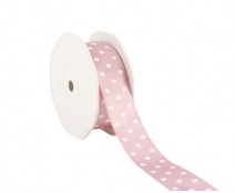 Ribbon dots 23mm/20mtr. col.54 old pink
