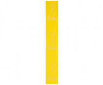 DoubleFaceSatin lint Bunny yellow/white 25mm 