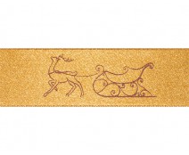 DoubleFaceSatin rudolf gold/burgandy