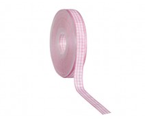 Vichy 10mm/25mtr. pink