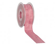Vichy 25mm/25mtr. red