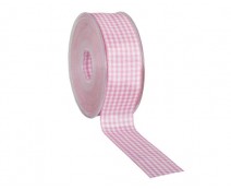 Vichy 25mm/25mtr. pink
