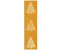DoubleFaceSatin xmastree text gold/gold
