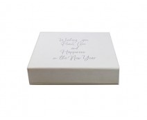 LuxBox magnet L165xW165xH30mm best wishes black