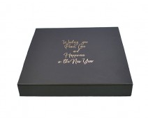 LuxBox magnet L245xW245xH30mm best wishes black