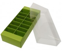 Macaron box 14 division kiwi green