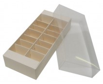 Macaron box 14 division seashell