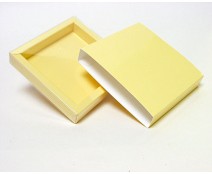 windowbox mini with sleeve 105x105x18mm creme laque 