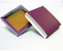 windowbox mini with sleeve 105x105x18mm Djerba purple-copper 