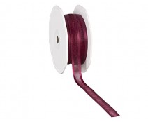 organza satin edge N bordeaux