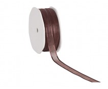 organza satin edge N chocolate brown