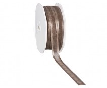 organza satin edge N taupe