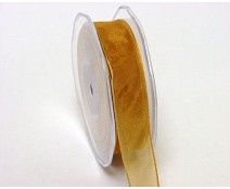 organza wired edge gold