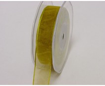 organza wired edge light olive