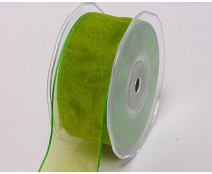 organza wired edge, apple