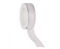 organza N 05  wired edge light grey