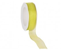 organza N 22 wired edge lime