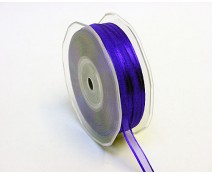 organza satin edge, purple
