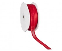Organza satin edge N red