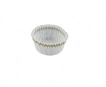 Papercups to put chocolates in/white brown