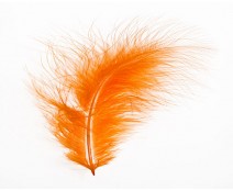 Pluim Maribou, orange appr 60 pcs in packing