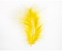 Pluim Maribou yellow appr. 60 pcs in packing