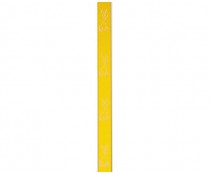DoubleFaceSatin lint Bunny yellow/white 15mm 