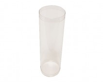 PVC round D50xH150mm transparant