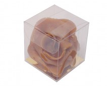 PVC folding box L40xW40xH40mm with goldcarton