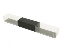 PVC L250xW30xH25mm black with sleeve