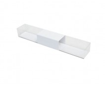 PVC L200xW30xH25mm white with sleeve
