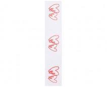 Ribanbel Double hearts white/red
